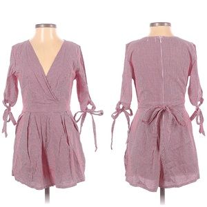 SEEK THE LABEL red and white checkered cottagecore romper size small like new